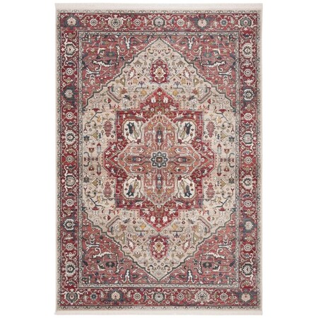 Safavieh 4 x 6 ft. Vintage Persian Power Loomed Rectangle Area Rug Red & Ivory VTP479A-4